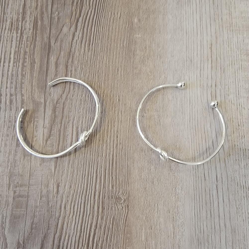 Bundle of 2 LC Lauren Conrad Silver Tone Bracelets